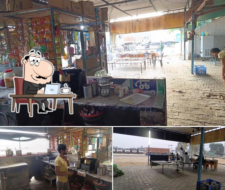 The interior of Ganpati Pavitra Bhojnalaya