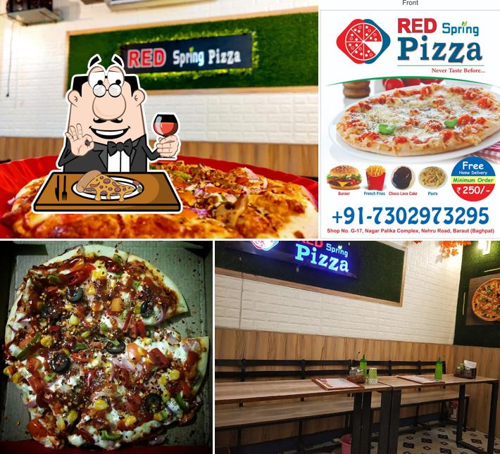 Try out pizza at Red Spring Pizza