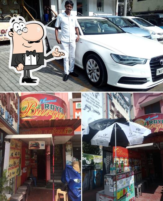 This is the photo depicting interior and exterior at ROYAL BURGER