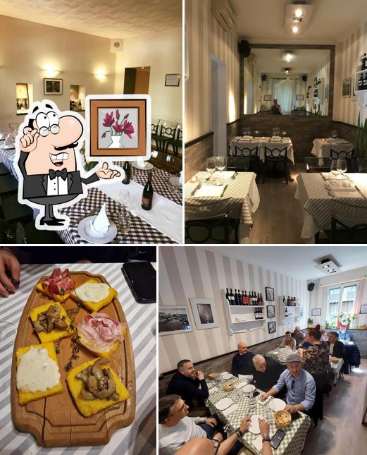 Gli interni di La TrattOsteria De Milan