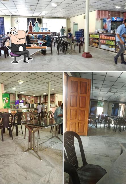 Take a seat at one of the tables at Amrita Biotechnology - Canteen