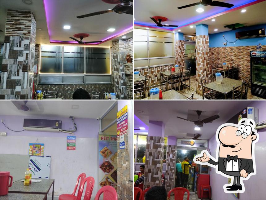 The interior of Asit Snacks Bar
