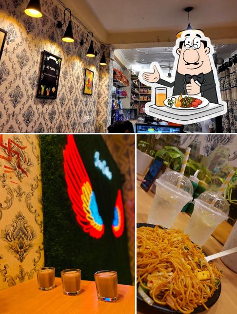 Check out the photo showing food and interior at Ice cubes
