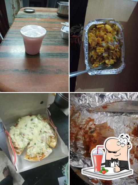 Enjoy a beverage at Chaat House