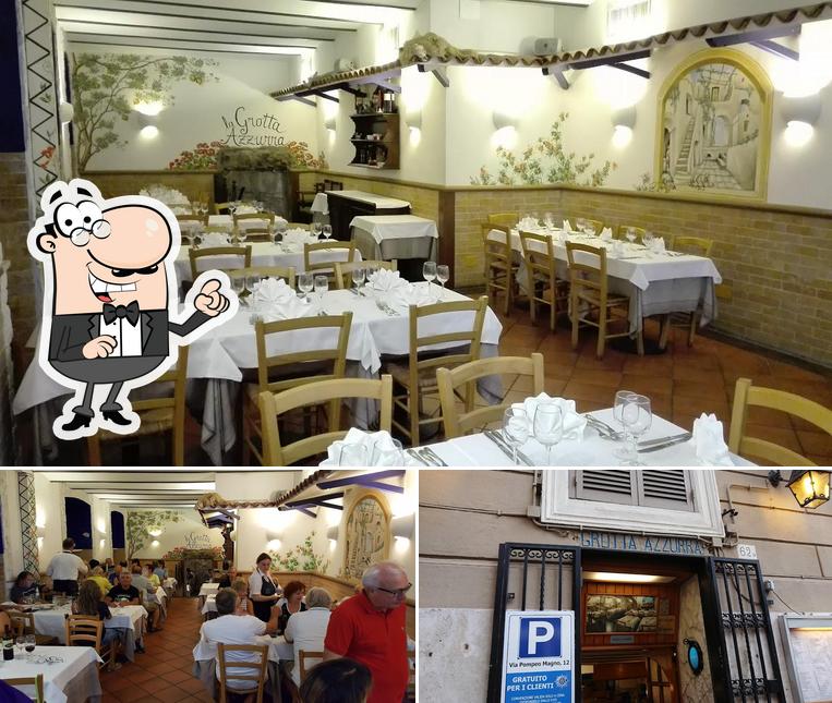Gli interni di Grotta Azzurra Ristorante Pizzeria Roma