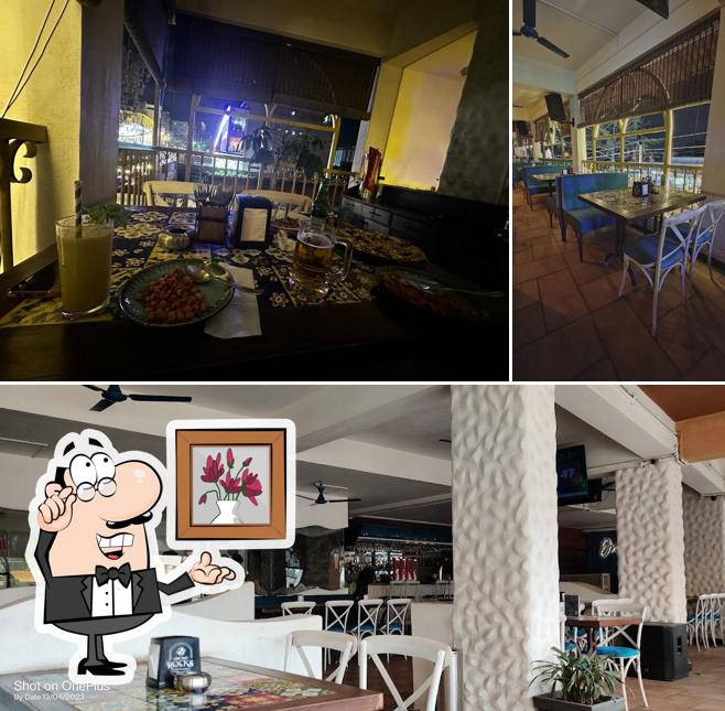 The interior of On the rocks bar + kitchen rajarajeshwari Nagar