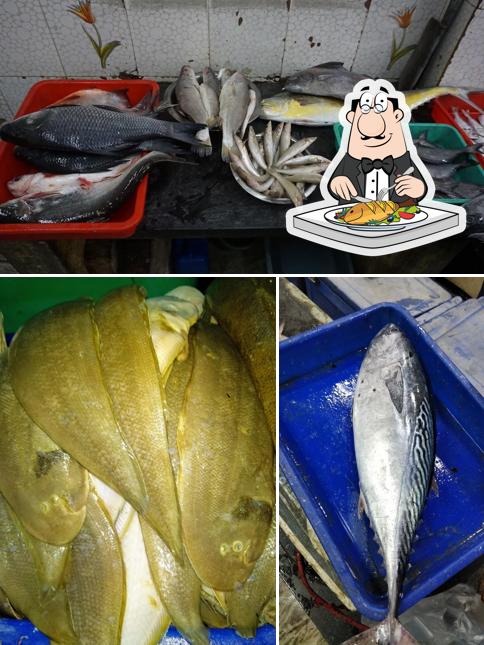 Canara Fish Mart provides a menu for seafood lovers