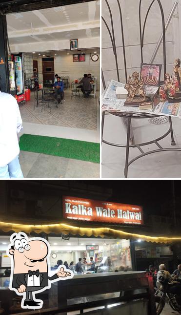 Among different things one can find interior and exterior at Kalka wale halwai