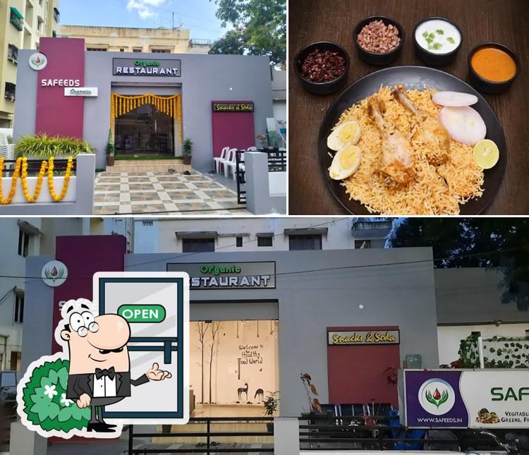 This is the photo displaying exterior and meat at Safeeds Organic Restaurant
