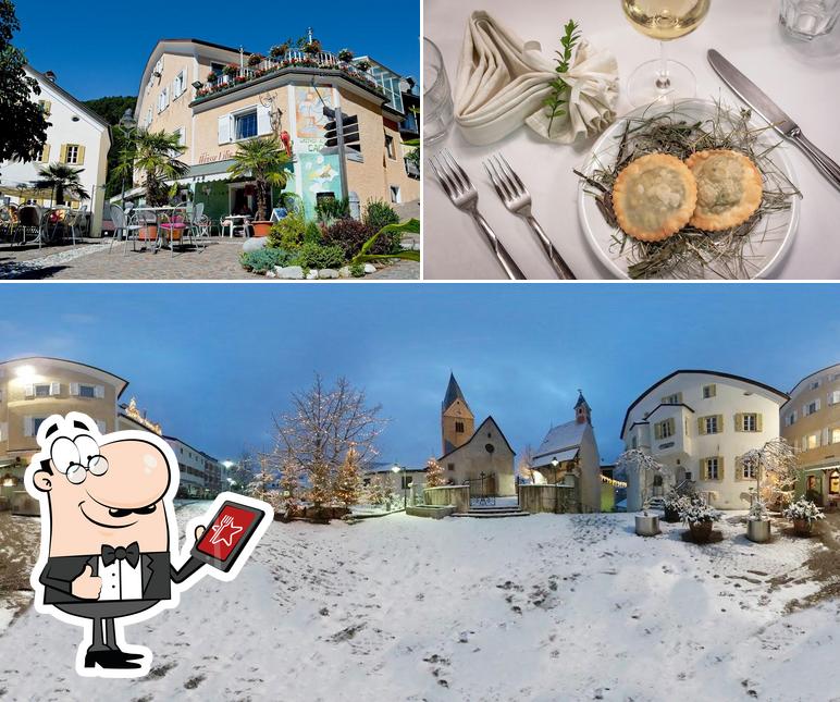 La foto della esterno e cibo di Hotel Weisse Lilie - Mühlbach - B&B