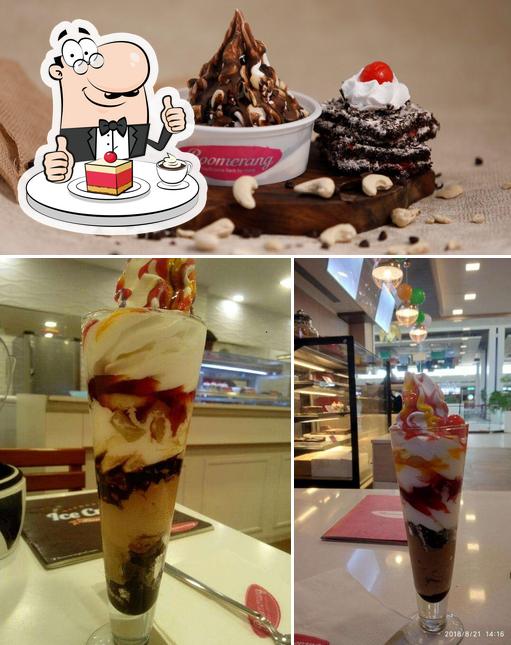 Boomerang serves a selection of sweet dishes
