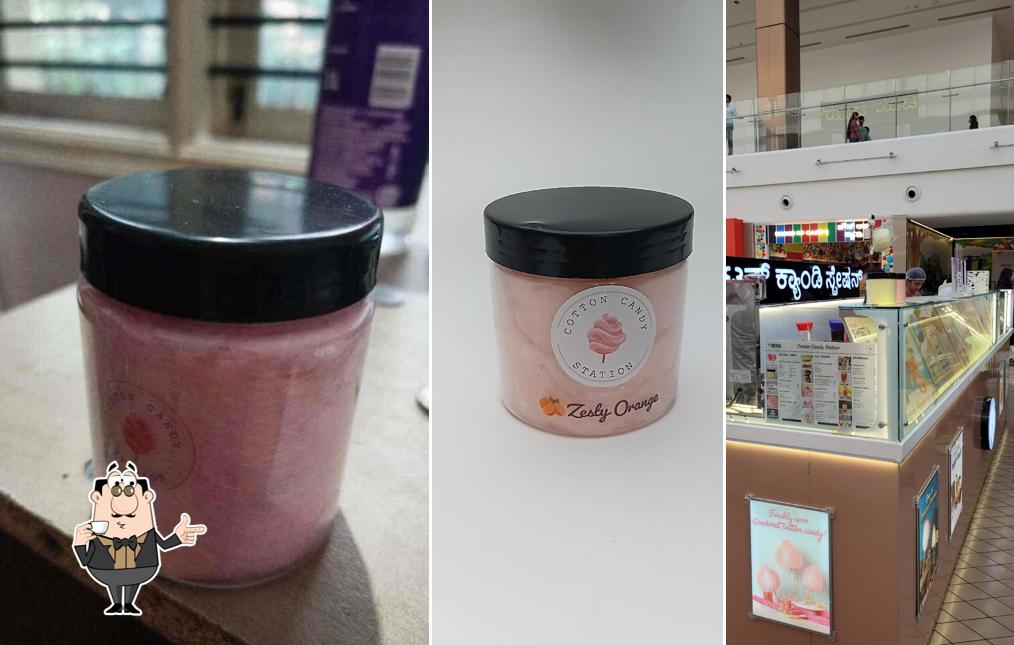 Enjoy a drink at Cotton Candy Station