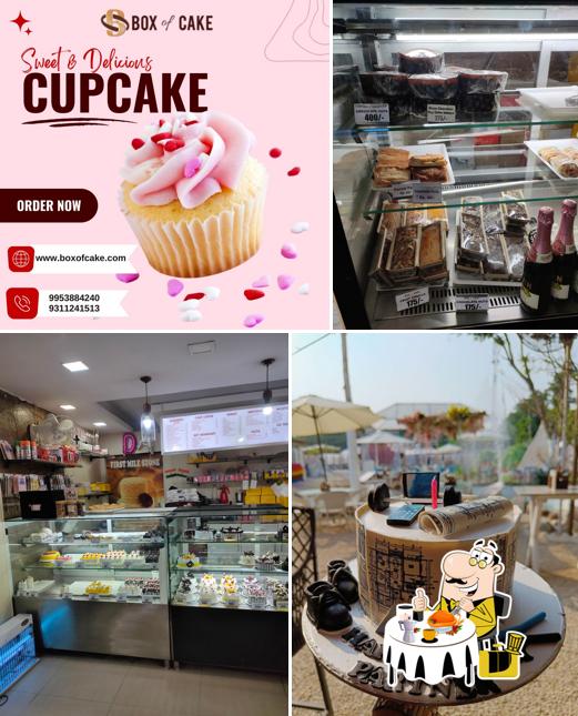 Food at Box of Cake