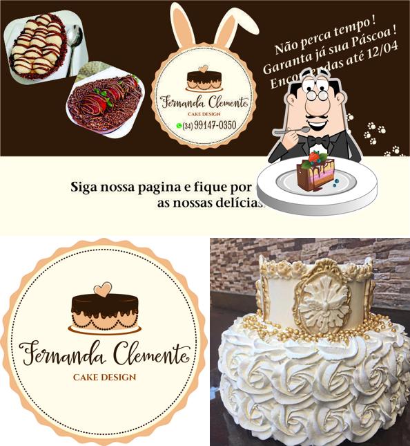 Bolo de chocolate em Fernanda Clemente Doceria e Café