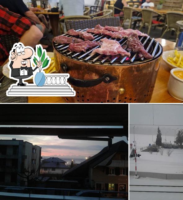 Tra le varie cose da Restaurant Neuhüsli si possono trovare la esterno e cibo