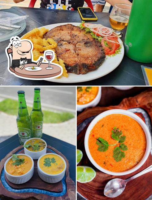 Comida em Goiamum do Maurício