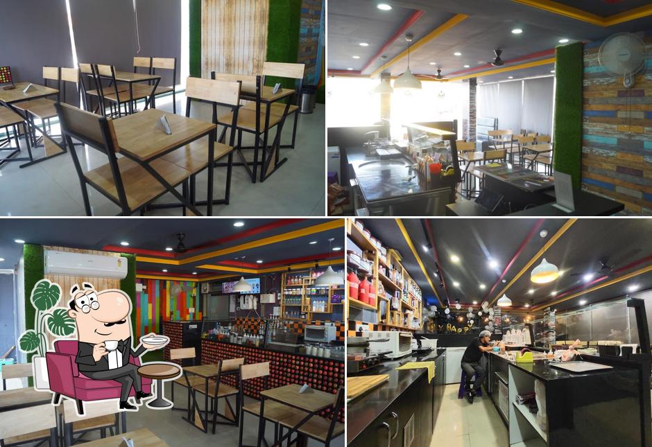 The interior of IceBreakers Gulbarga - Ice Cream Rolls, Stone Ice Cream, Ice Cream Jars, Waffles & Milkshakes