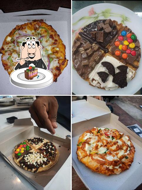 Chocolate cake at Barrack Moto Cafe