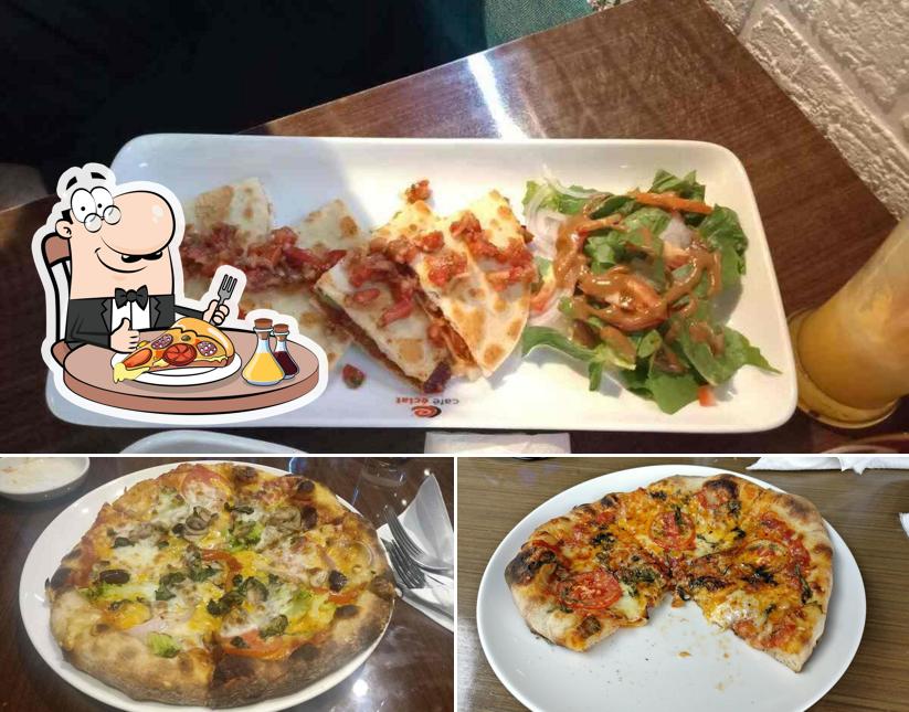 Pick pizza at Cafe Eclat