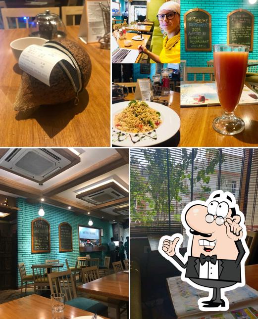 The interior of Getafix Cafe