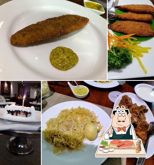 Fish and chips at Ashraya International Hotel