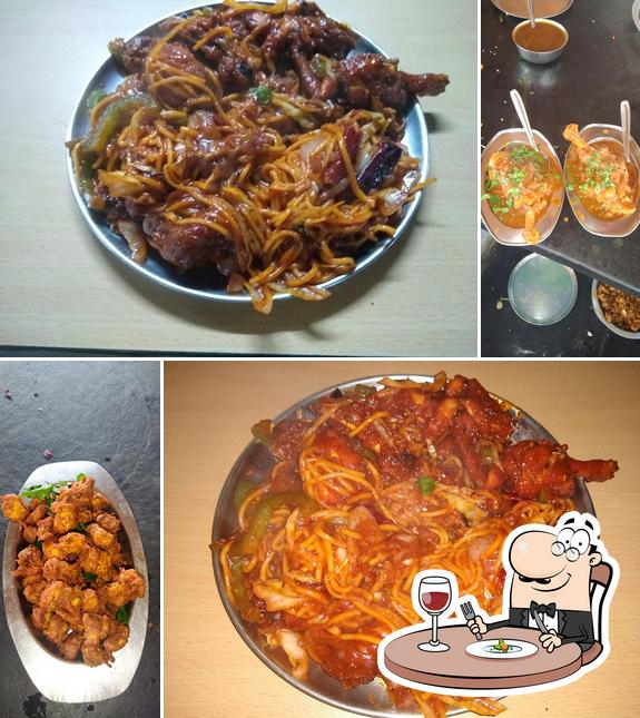 Food at Vimala Punjabi Hotel