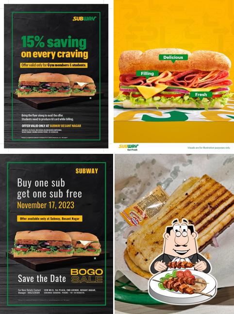 Food at Subway Besant Nagar