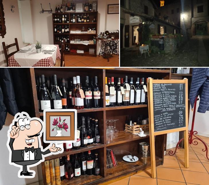 Gli interni di Osteria Amelia