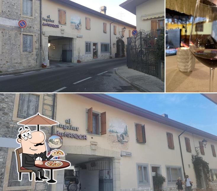 La esterno e bevanda del ristorante
