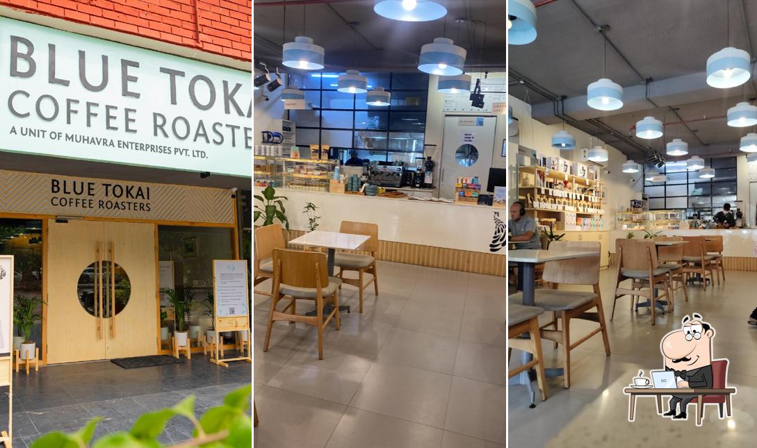 The interior of Blue Tokai Coffee Roasters Sector 35 Chandigarh