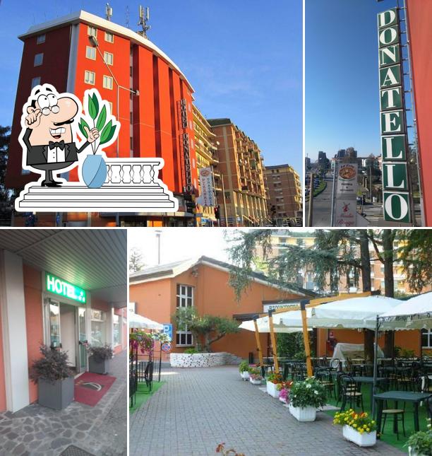 Gli esterni di Hotel Donatello