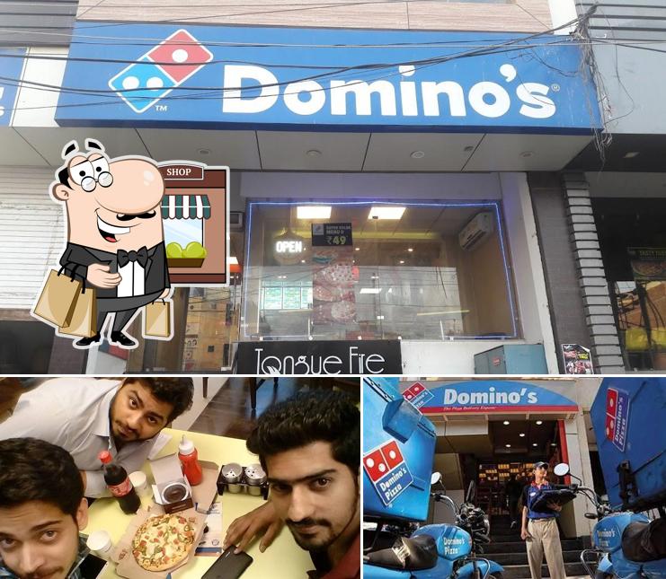 This is the photo showing exterior and interior at Domino's Pizza Bhagat Singh Colony, Sirsa