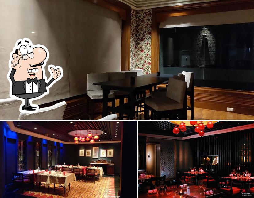 The interior of Altitude Lounge Bar Hyderabad Marriott Hotel & Convention Centre