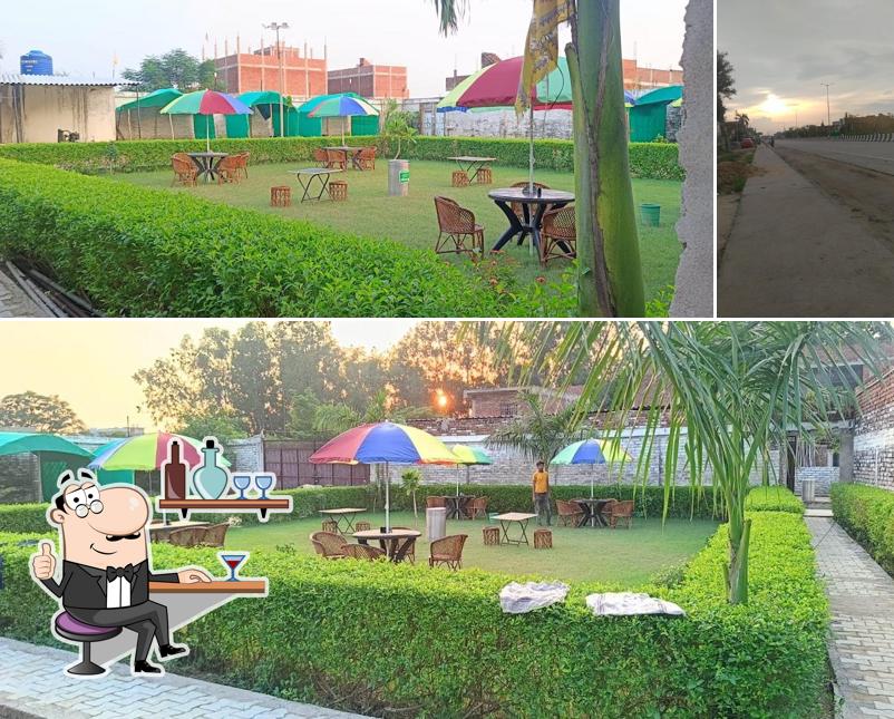 Green garden restaurant & bhojnalaya is distinguished by interior and exterior