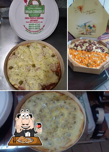 Peça pizza no Pizzaria e Esfiharia Irmãos Coragem II