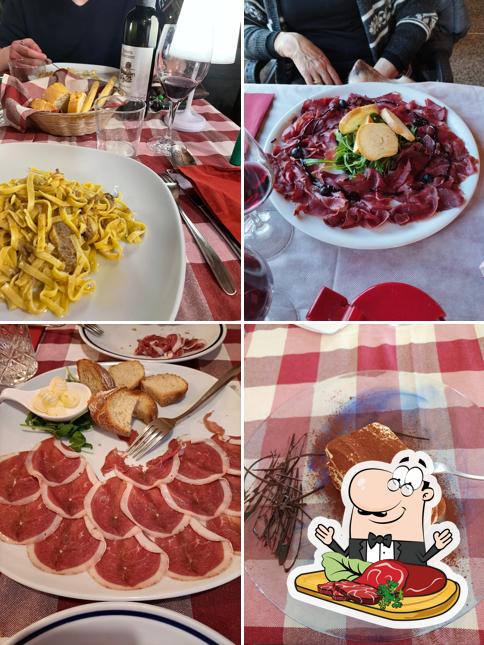 Carpaccio di manzo al Trattoria Al Cacciatore