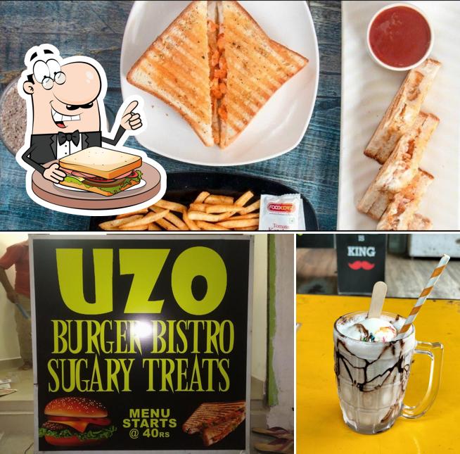 Grilled cheese sandwich at Uzo sandwich