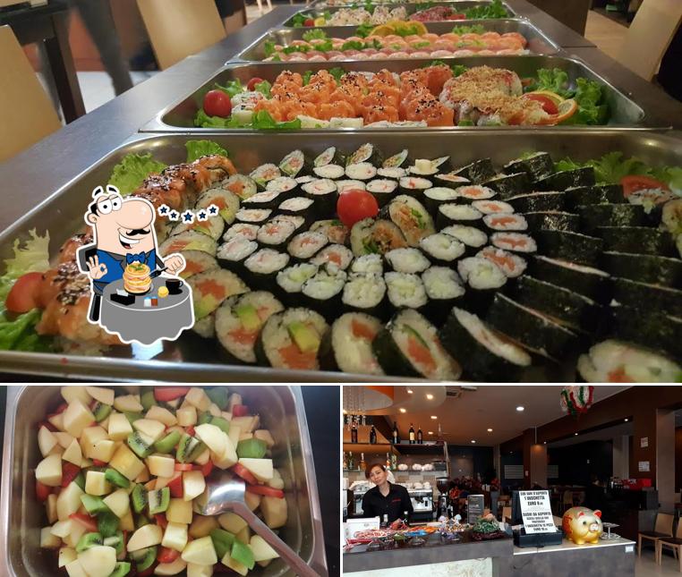 Wok Sushi Abundant si caratterizza per la cibo e interni