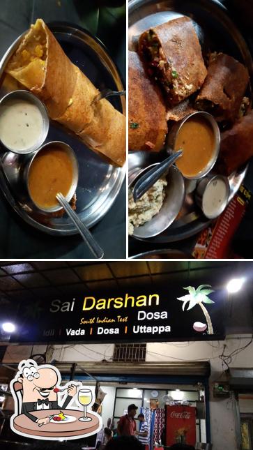 Check out the image showing food and interior at Sai Darshan Dosa