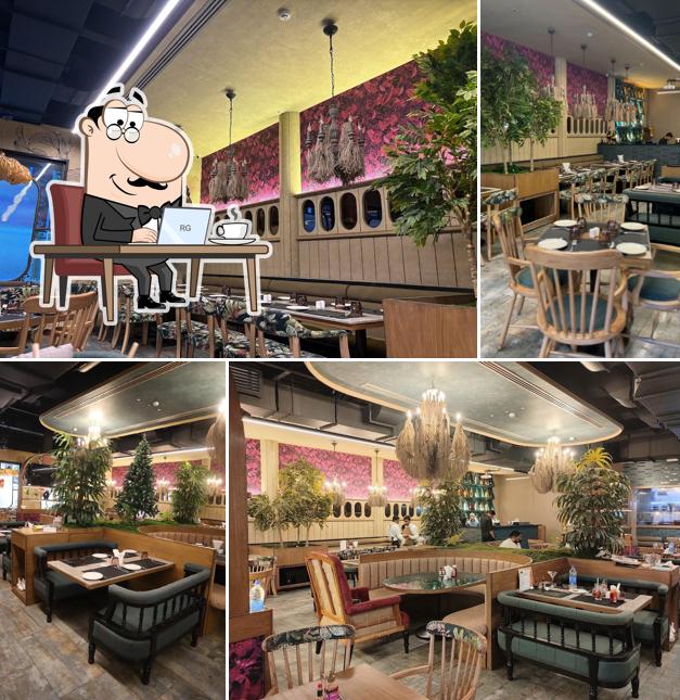 The interior of The Bliss Cuisine & Libations, Fine Dine