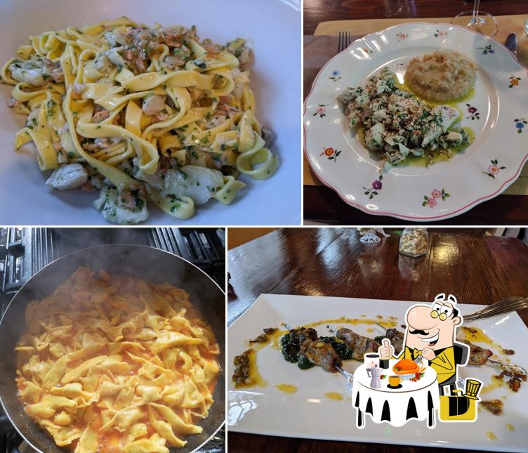 Platti al Trattoria Al Ponte