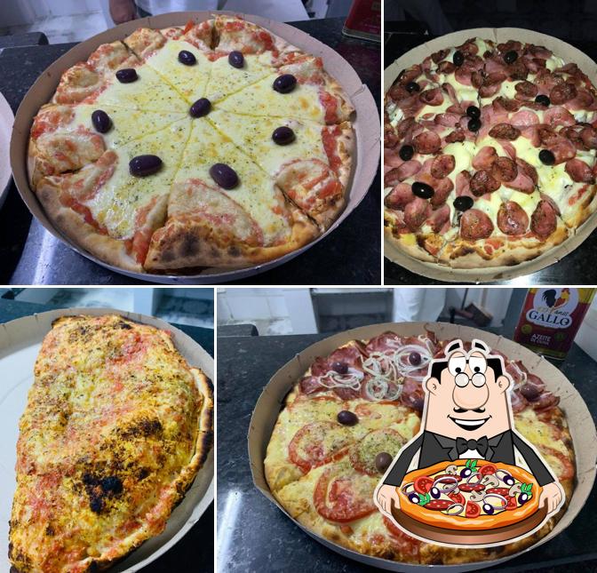 Consiga diferentes tipos de pizza