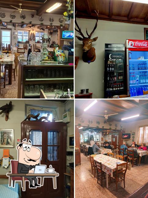 Gli interni di Antica Trattoria Del Cervo
