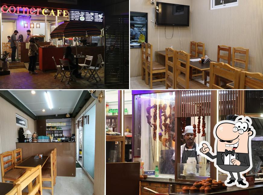 The interior of Corner cafe