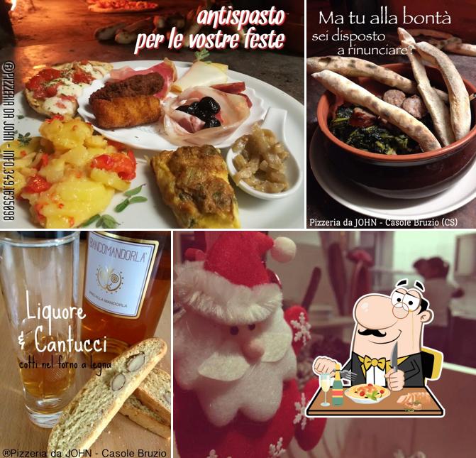Cibo al Pizzeria da JOHN