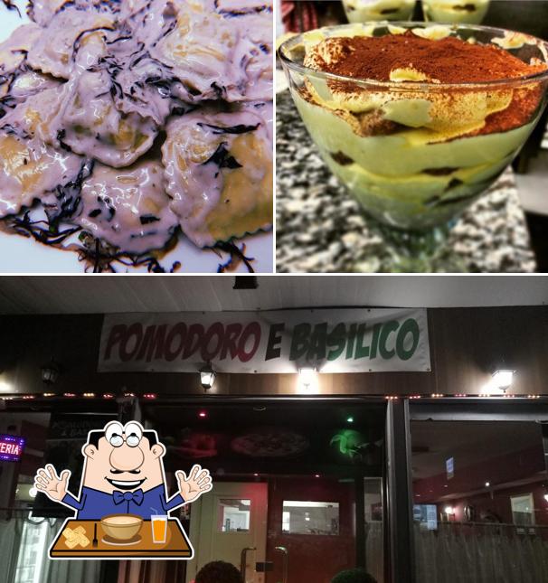 Cibo al Pomodoro e Basilico