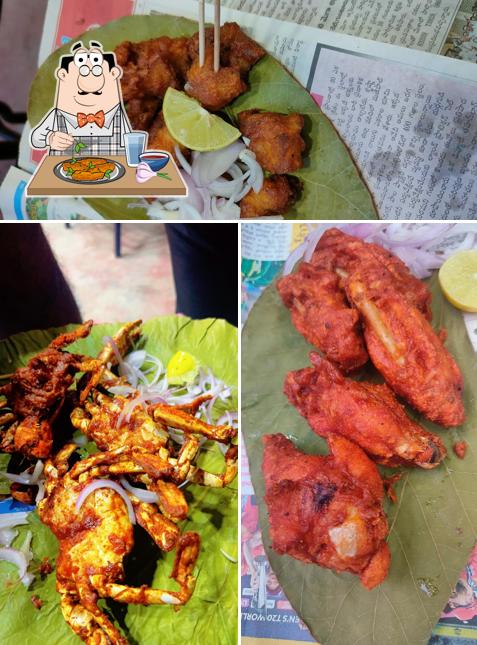 Chicken wings at Raju Gari Royyala Pakodi