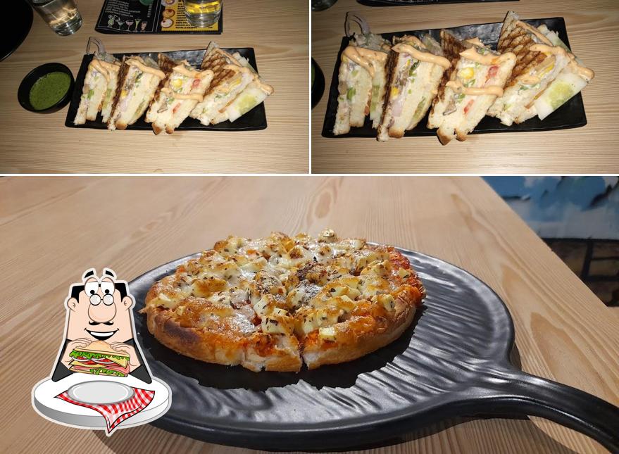 Club sandwich at BHUKKAD RESTRO CAFE