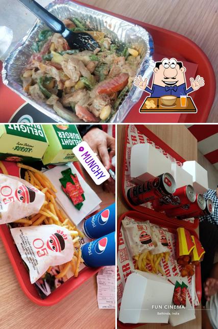 Food at Munchys Restaurant Mittal mall bathinda