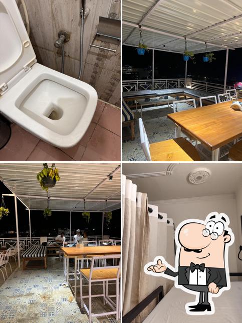 The interior of Spontrail Hostel & Cafe